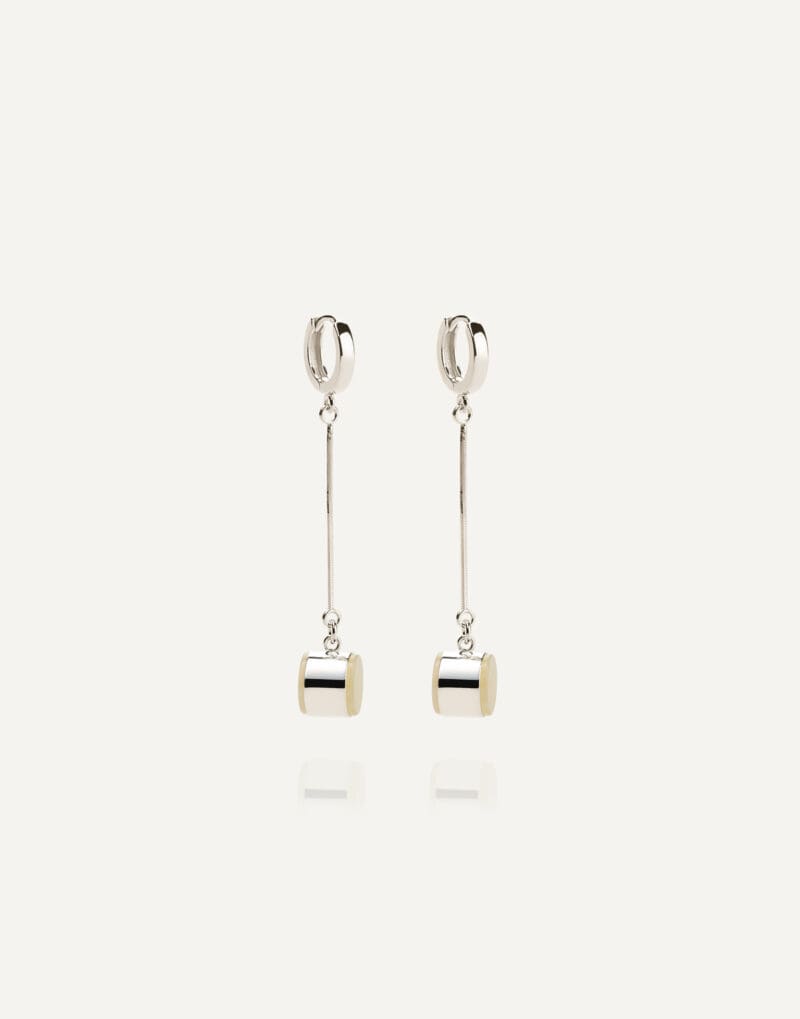 statement dangle earrings with genuine baltic amber and sterling silver marcipano mondri